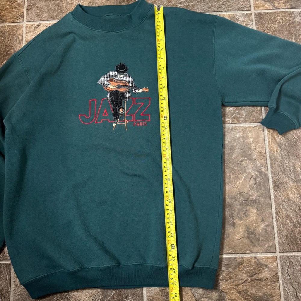 Vintage Jazz Paris Rare Crewneck Sweatshirt SZ Medium 1990s - Picture 5 of 8